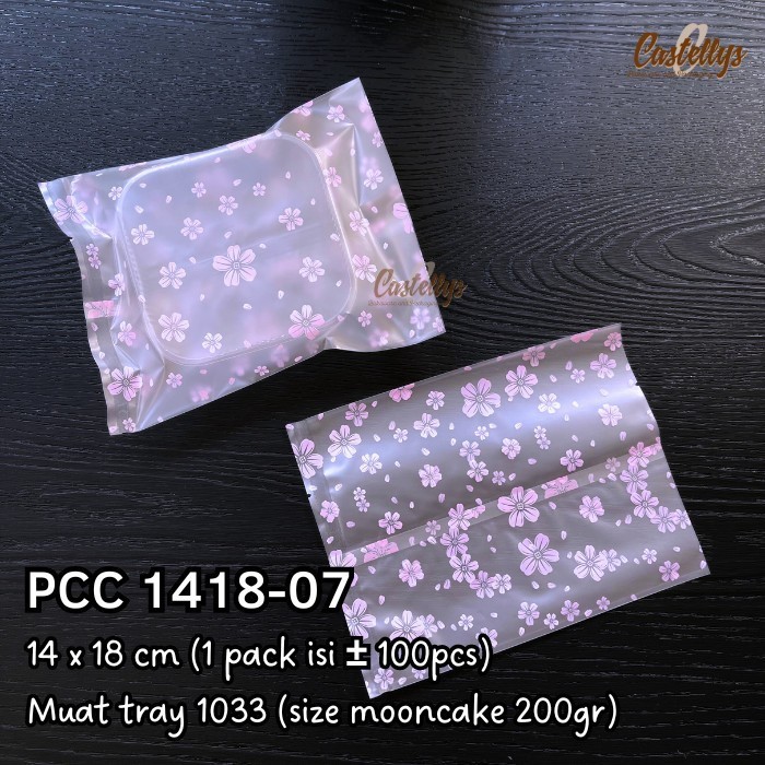 

] Plastik Mooncake 200gr PCC 1418-07 Cookies Kue Bulan Pia Snowskin dll