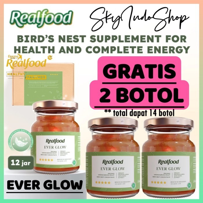 

Realfood Ever Glow Rasa Kurma/Botol (Minuman Sarang Burung Walet)