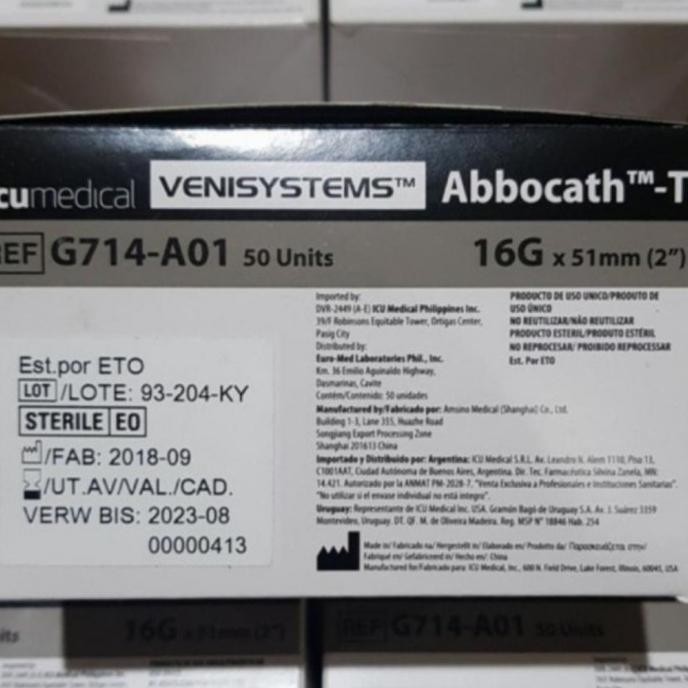 Abbocath Venisystem 14G & 16 G