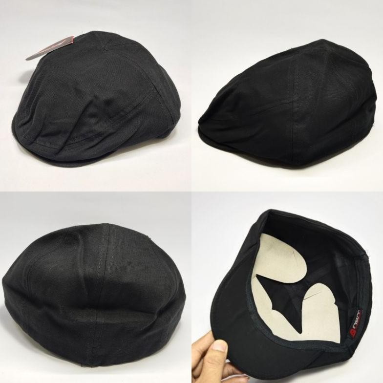 Topi Pet Dewasa | Flat Cap Hat  Canvas | Topi Kodok | Topi Pelukis Pria Wanita