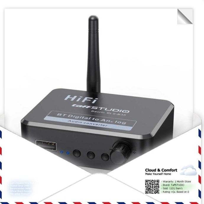 Vaorlo Dac Audio Bluetooth 5.1 Receiver Hifi Digital To Analog - Bls-B