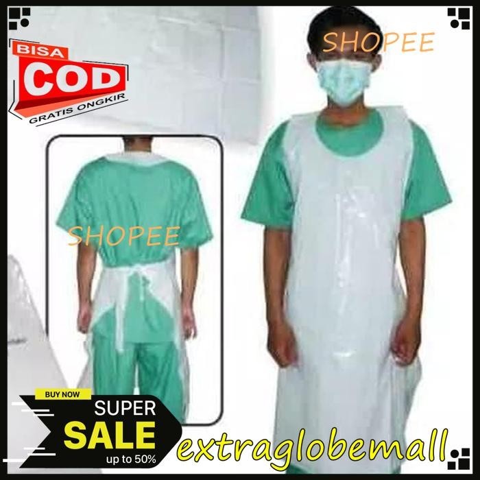 APRON PLASTIK CLEMEK BAJU APRON MEDIS TERBAIK