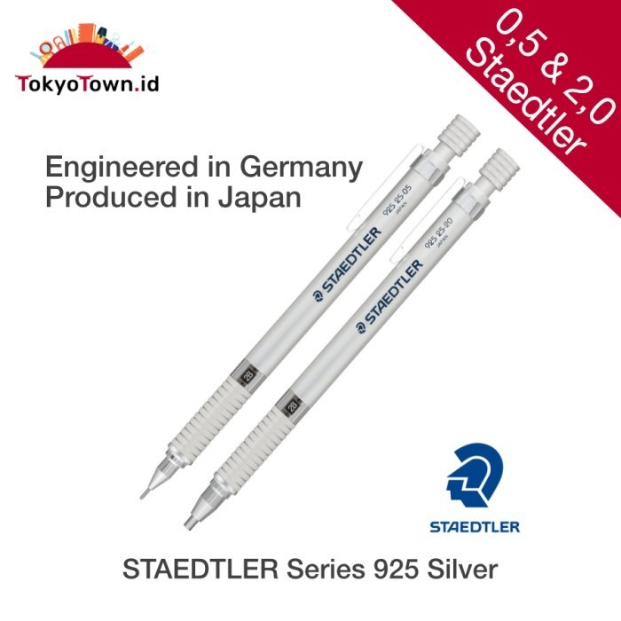 

Ready STAEDTLER 925 Series Silver mechanical pencil # Uni, Pentel