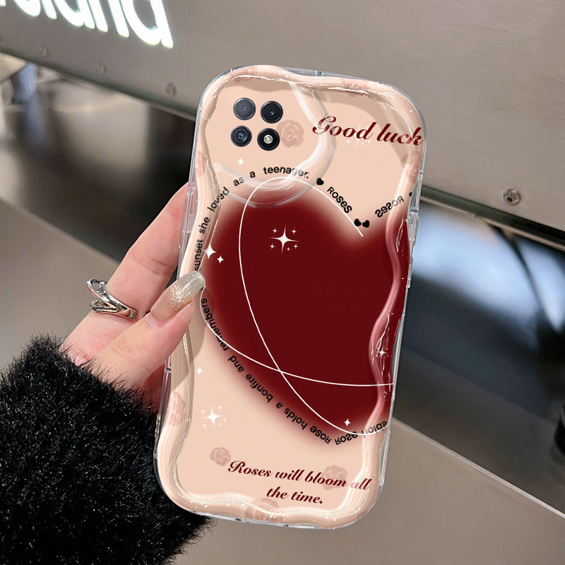 Casing Hp OPPO A73 5G OPPO A72 5G OPPO A53 5G Case pola cinta bersinar Casing HP ganda sederhana Sof