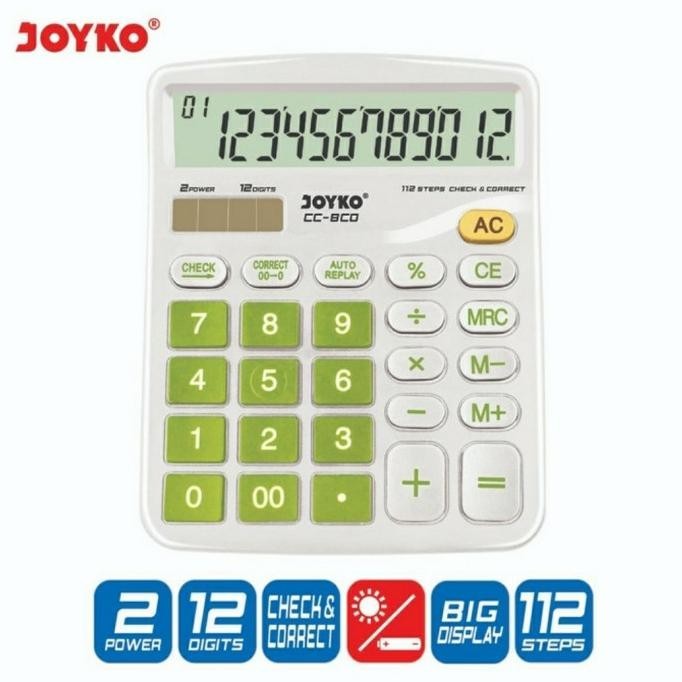 

Kalkulator Joyko CC-8CO 12 Digits / Check Correct