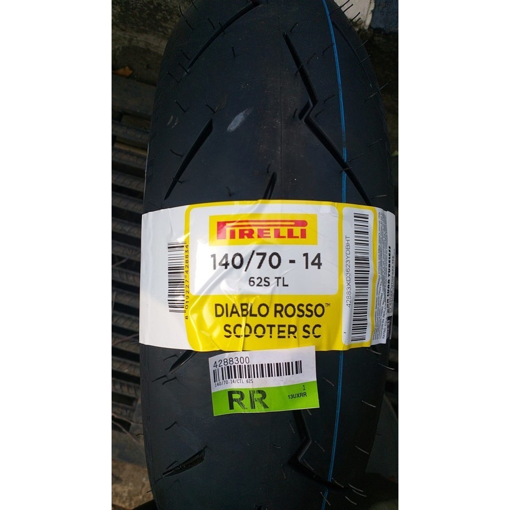 Ban Pirelli Diablo Rosso Scooter Soft Compound Ukuran 140/70 Ring 14