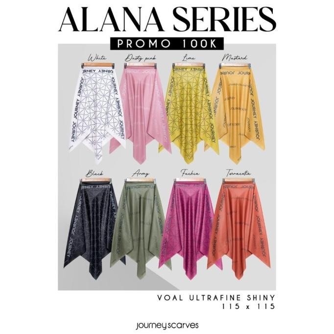 Alana Series By Journey / Hijab Journey Reguler / Kerudung Jp Ori