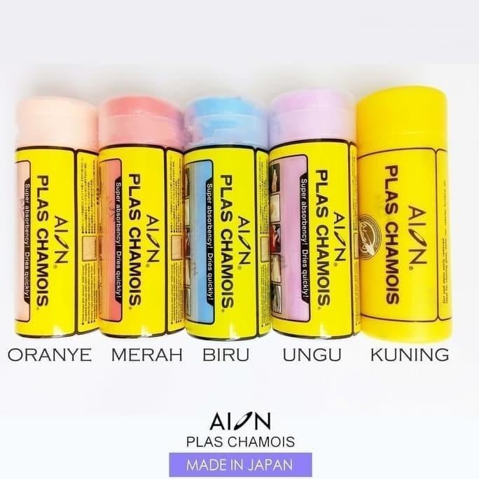 Kain Lap Kanebo Aion Asli Jepang Ori Plas Chamois Cuci Mobil Motor