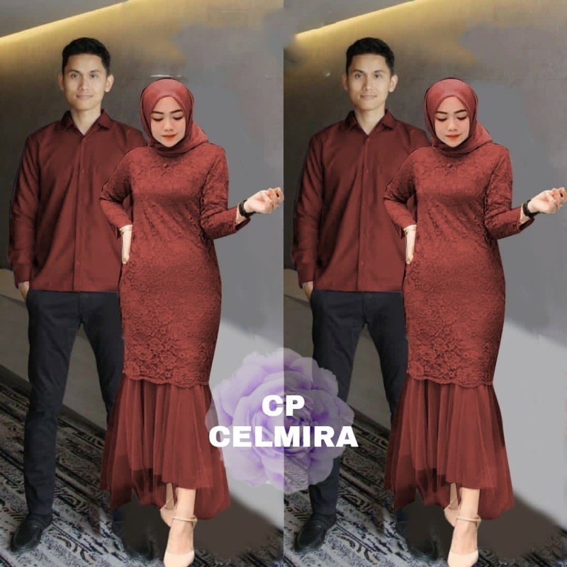 Gamis Couple Marina Sarimbit Suami Istri Murah Terbaru 2023 Pasangan Muslim Busana Keluarga Satu Set