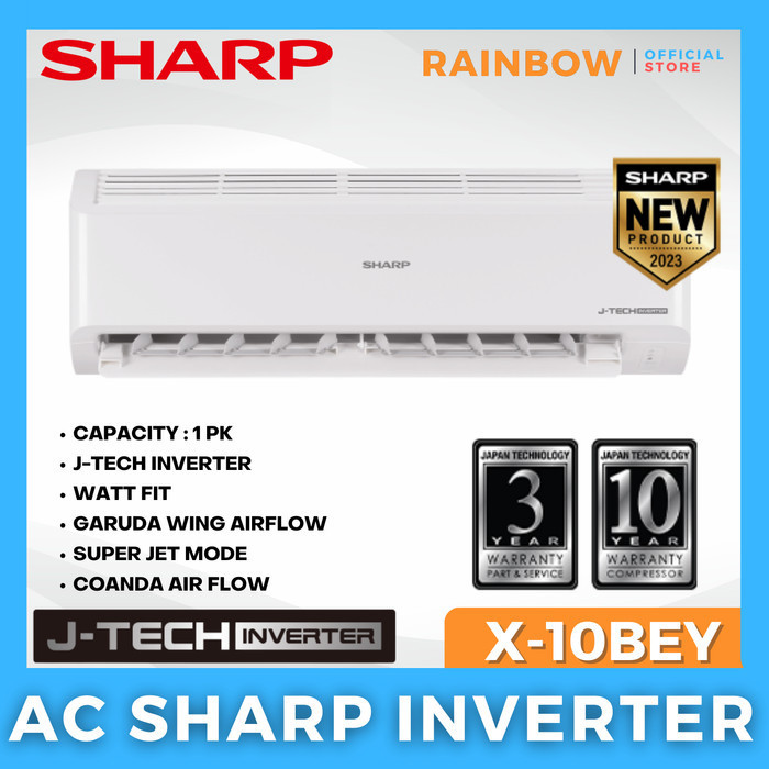 Masih Ada Ac Sharp 1 Pk Jtech Inverter Ah-X10Zy - Refrigrant R32