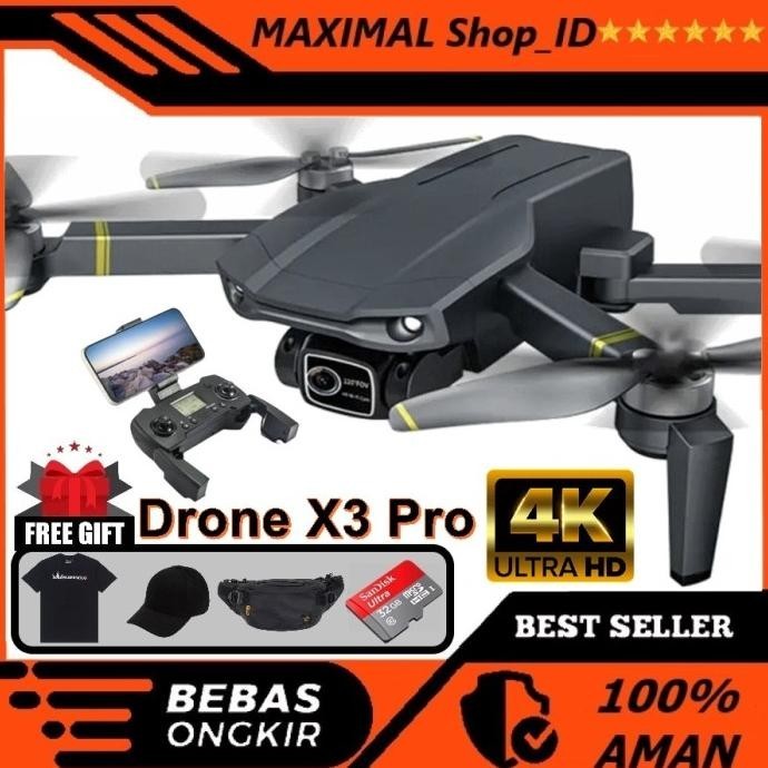New Drone X3 Pro 4K Eis 28 Min Gps Brushless Drone Murah