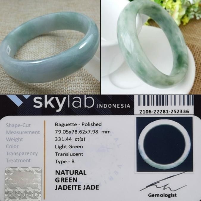 Gelang Kesehatan Batu Giok Burma Fei Cui