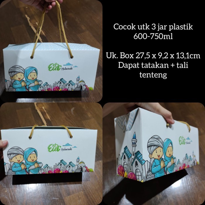 Box Jar 600ml 750 box lebaran idul fitri box hampers lebaran kotak