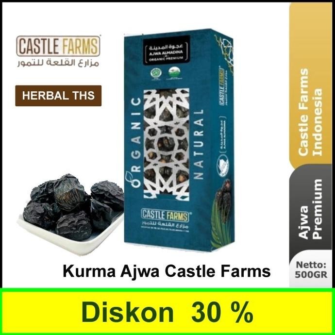 

Kurma Ajwa Castle Farms Premium Organik 500Gr