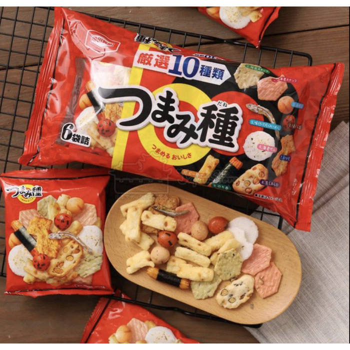 

KAMEDA SEIKA Tsumamidane Mixed Rice Crackers 120 gr Tsumami Dane