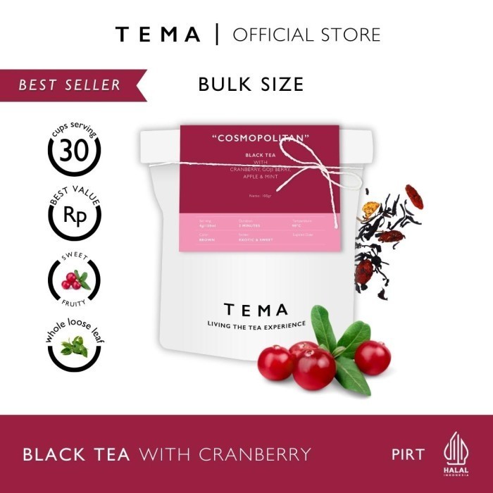 

TEMA Tea Loose Leaf Large Pouch - Cosmopolitan / Black Berries Tea