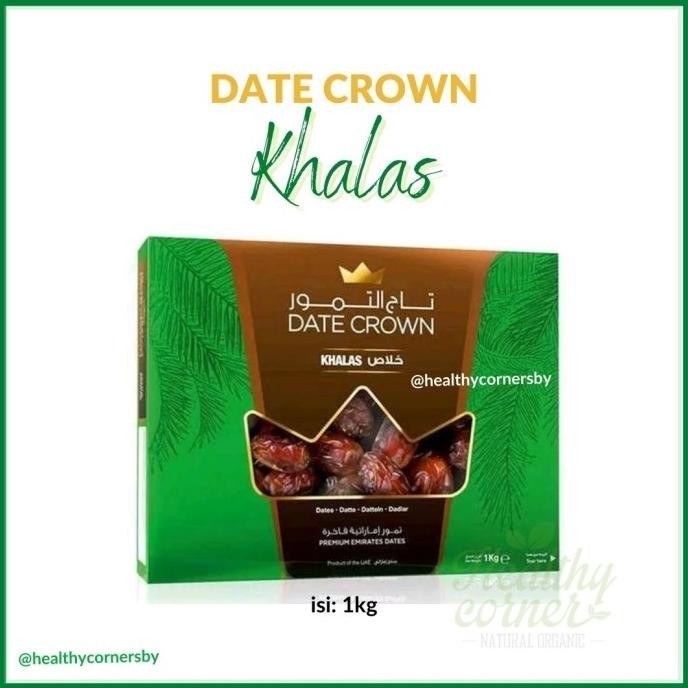 Kurma Date Crown Khalas 1Kg Korma Khalas Kurma Khalas Dus