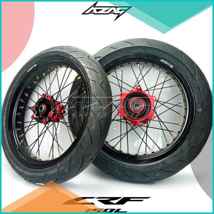 ban set honda crf ring 17 expedition corsa r93 scarlet supermoto modif