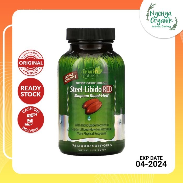 PRIVASI AMAN IRWIN NATURALS STEEL LIBIDO RED - VITALITAS LIBIDO PRIA KODE 1075