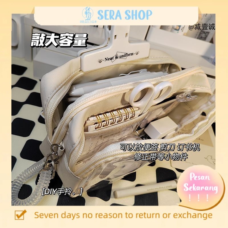 

⊙◈❁Sera Kotak Pensil Transparan Siswa Bernilai Tinggi Kapasitas Besar SMP Sederhana Versi Korea dari Kotak Alat Tulis Wanita Kecil Tanpa Tabrakan