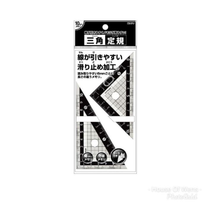 

KUTSUWA RULER 10CM - PENGGARIS SEGITIGA MADE IN JAPAN