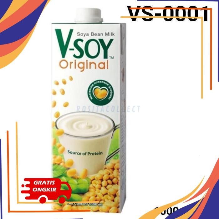 

VSOY SUSU SOYA NABATI VEGAN PLANT BASED ORIGINAL 1000ML VS-0001 GRATIS ONGKIR