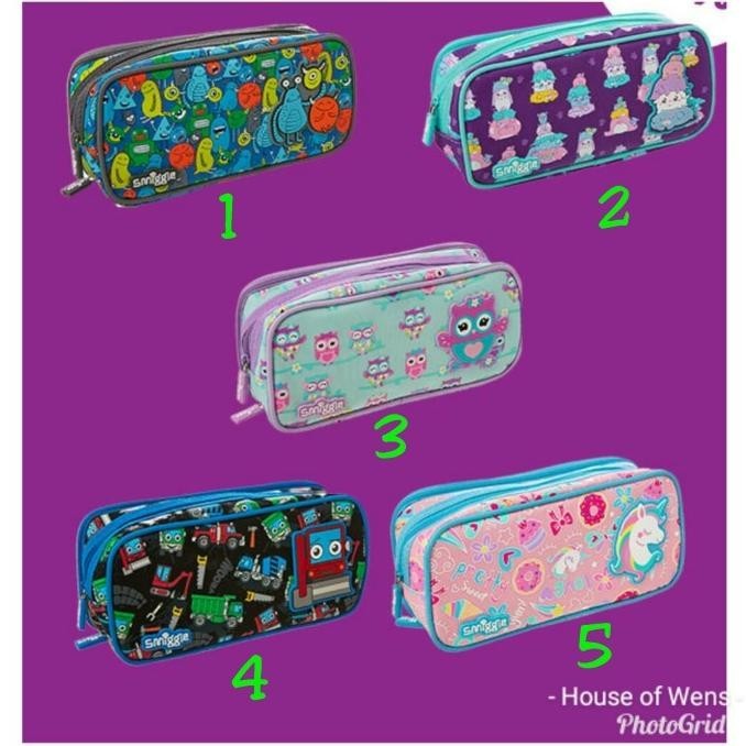 

SMIGGLE CRUISER POPPY PENCIL CASE - TEMPAT PENSIL SMIGGLE