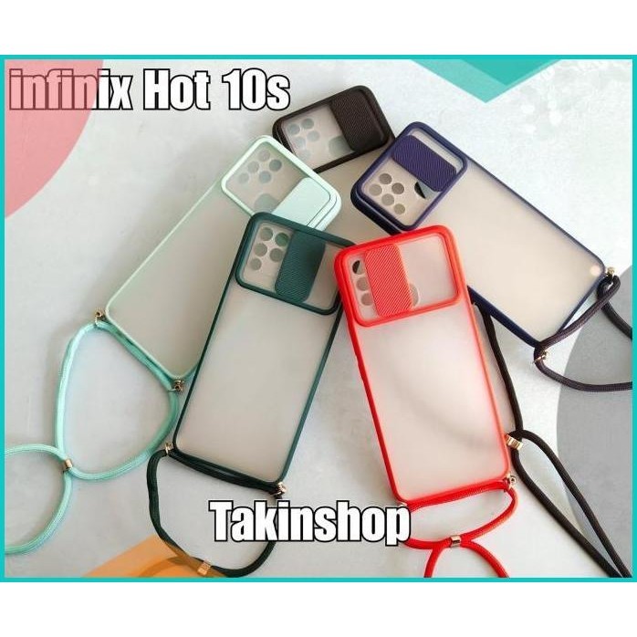 Case Tali Lanyard Softcase Slide Camera INFINIX Hot 10s 16novz3 last s