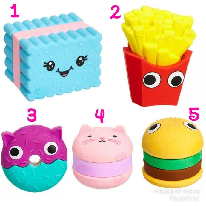 

SMIGGLE FOODIE FRIENDS ERASER - PENGHAPUS SMIGGLE