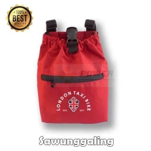 TAS SADEL STANG HANDLEBAR TEMPAT BOTOL MINUM SEPEDA LIPAT LONDON TAXI