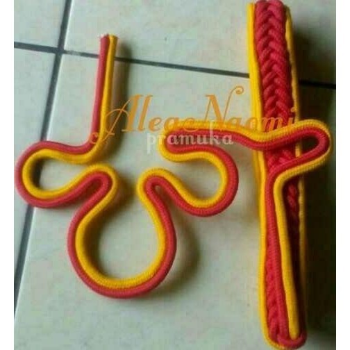 

Hot - tali pramuka tali komando merah list kuning !!