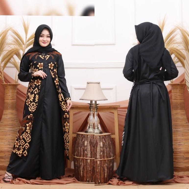 Cod Gamis Ld 110 120 130 Couple Sarimbit Kemeja Batik Putih Kombinasi Polos Jumbo Xxxxxl Murah