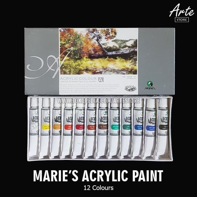 

Best! Cat Acrylic MARIES 12 Warna ..