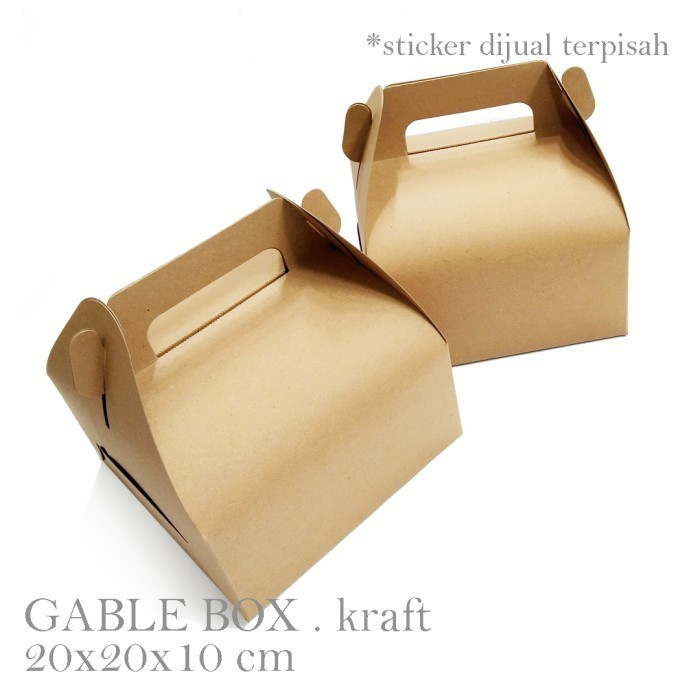 GABLE BOX : 20x20x10 cm / snack box / hampers / box lebaran / box kue