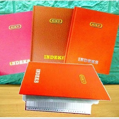 

KIKY INDEX HARDCOVER BOOK BUKU INDEKS HURUF ABJAD ANGKA KWARTO FOLIO