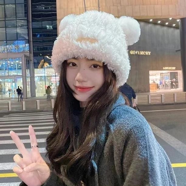 Topi Fashion Bulu Bucket Hat Modern