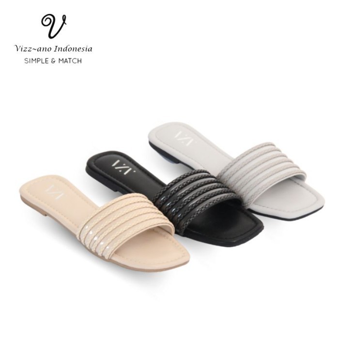 VIZZANO VZN SANDAL SELOP TEPLEK BASIC WANITA DESIGN AUBREE