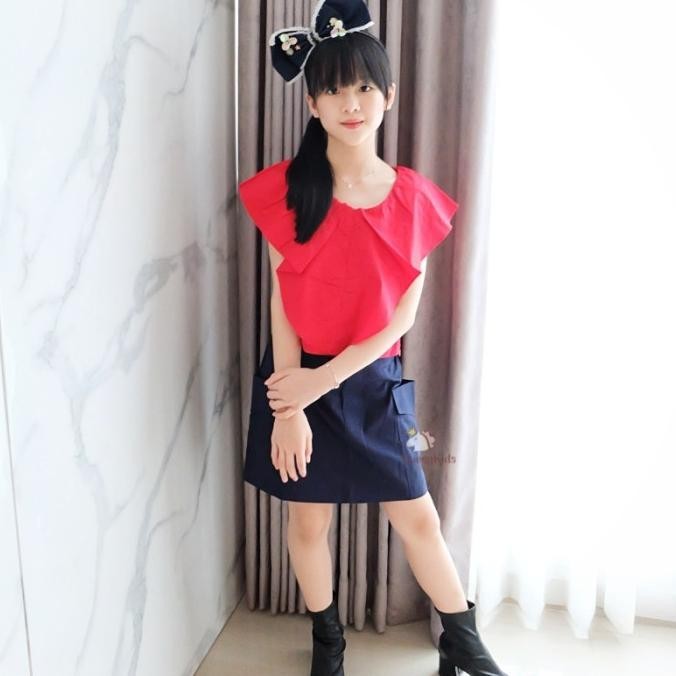 Tiara Set Qk216 / Setelan Anak Perempuan / Setelan Rumahan Murah Berkualitas