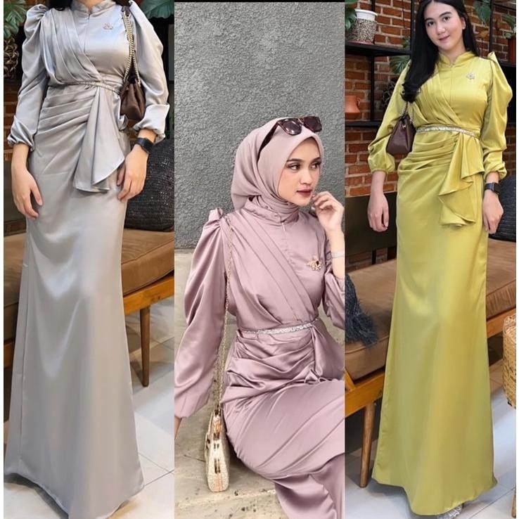 STOK TERAKHIR IRISH DRESS GRATIS BROSS DAN FREE BELT SWAROSKI 11.11 Promo