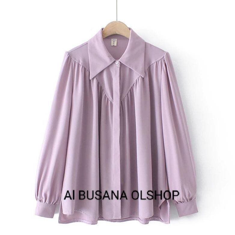 Salwa Blouse Atasan Kemeja Wanita Kekinian//Ootd Kemeja Kece2024 Viral