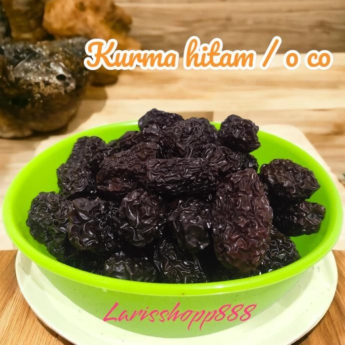 

Kurma Hitam Cina / O Co / Black Dates Hei Zhao Kemasan 500Gram Ls