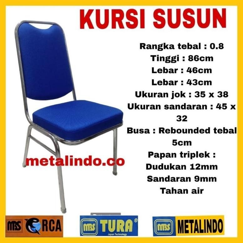 kursi Susun Kursi Seminar Kursi kantor Kursi makan Serbaguna (Jok kain )