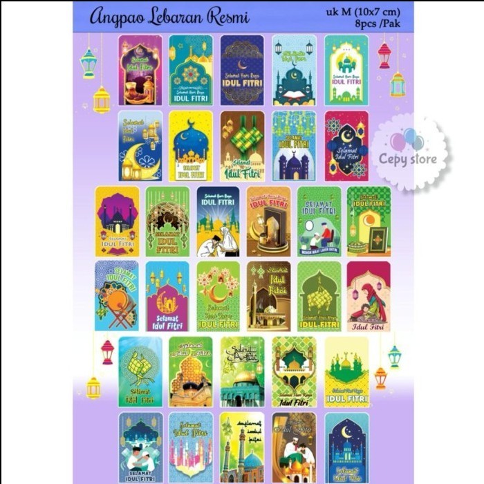 

Limited Amplop Angpao Lebaran / Amplop Idul Fitri / Angpao Karakter Ukuran M Baru!