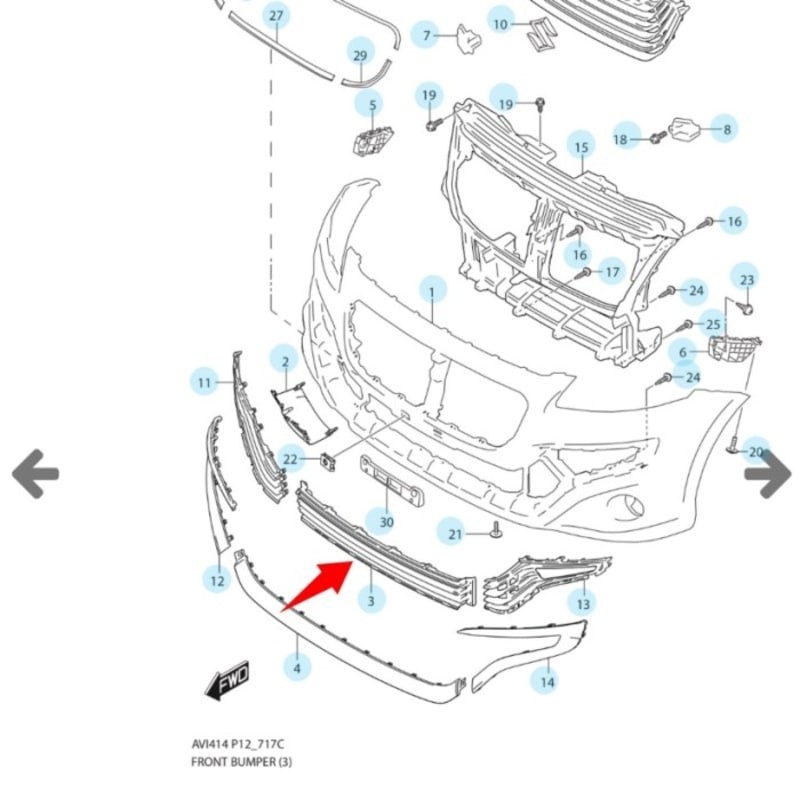 Grill Radiator Lower Black Ertiga Dreza