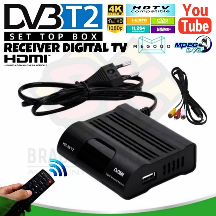 Set top box receiver digital Tv Dvbt2 Receiver Stb digital tv DVB-T2