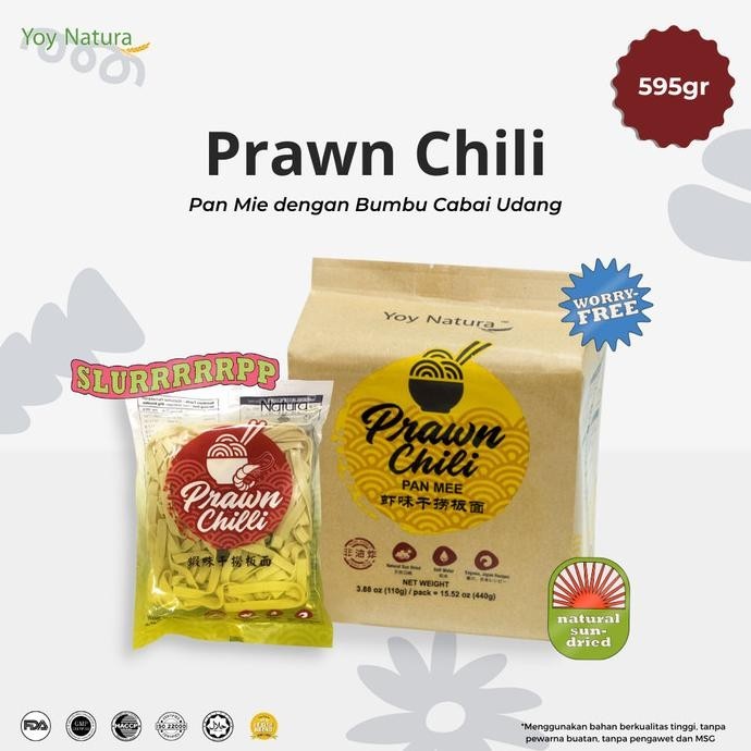 

Yoy Natura Mie Dry Prawn Chili Pan Mee (6 Pax)