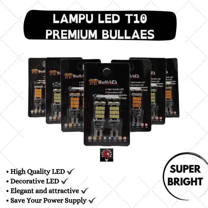 Baru Lampu Sen T10 Sen Dajal LED BULLAES Universal
