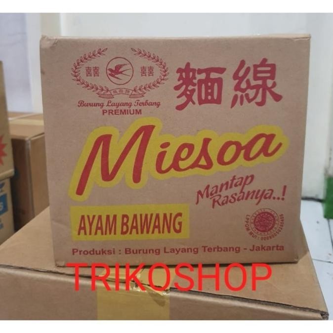 

Misoa Ayam Bawang 1 Dus Isi 20 Cap Burung Layang Terbang Grosir
