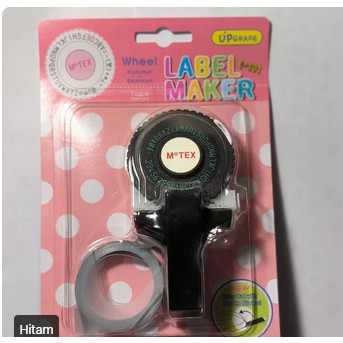 

Label Maker emboss MOTEX E101 Free 1 wheel 1 Tape Compact stiker
