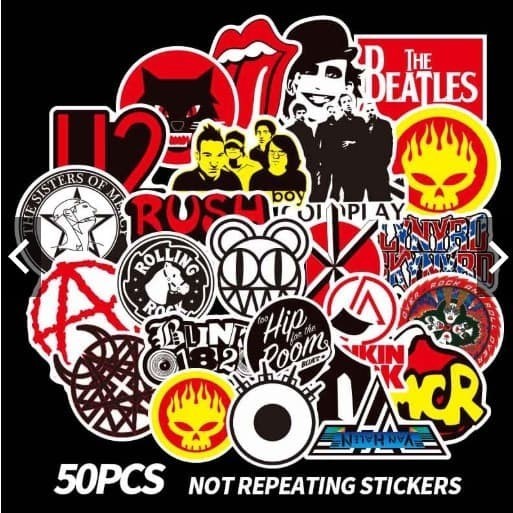 

Sticker Bomb Stiker Band Rock N 'Roll 011